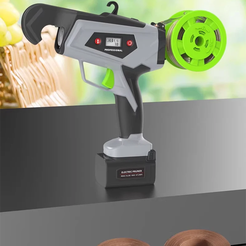 

Automatic Electric Plant Tying Tool | Garden Vine Tying Machine for Grapes, Tomatoes, Kiwifruit, and Other Crops | Adjustable Te