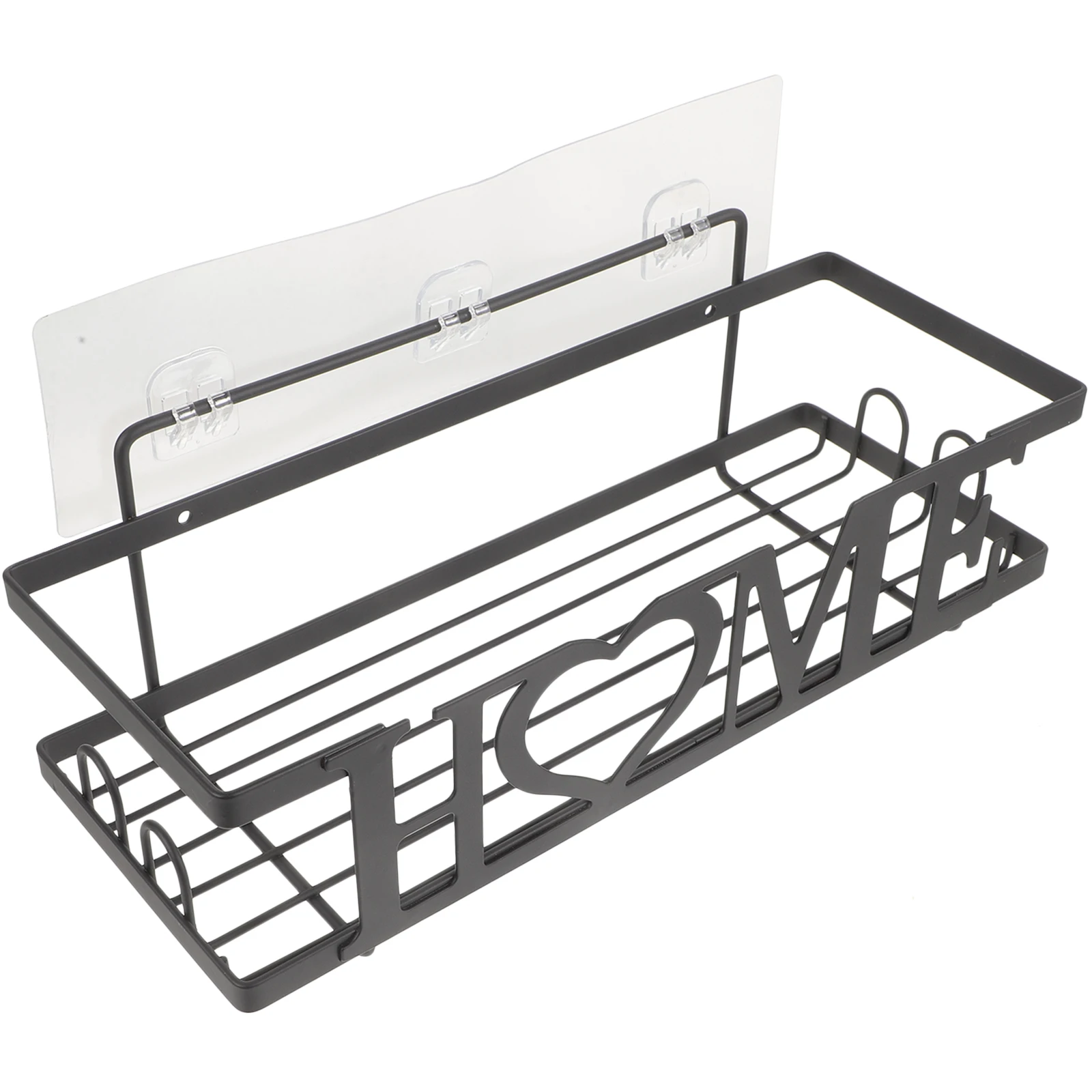 

Wall Mounted Bathroom Organizer Shelf Shower Storage Rack Towel Spice Shampoo Holder Kitchen Wall Mount Basket Durable Metal