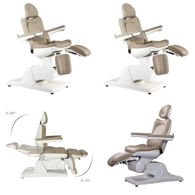 Electric Facial Bed Adjustable Split Leg Design for Salon Micro Medical Injection Pedicure Dental Treatment
