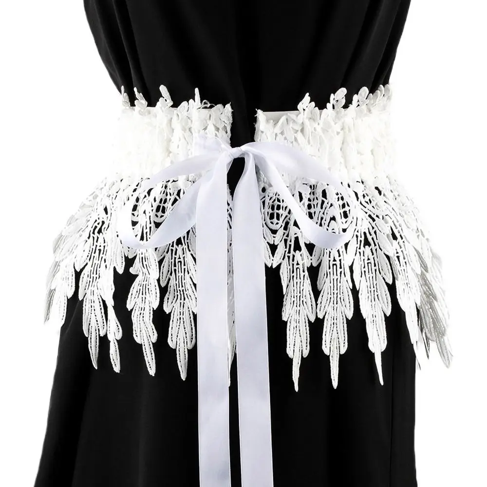 

Fashion Slimming Body High Waist Corset Waistband Lace Tie Belt Ladies Dress Cummerbands Wide Waist Band