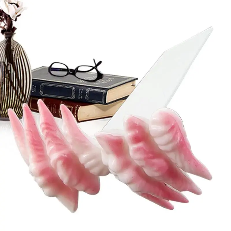 اليدوية الراتنج هالوين المرجعية ، الحلي رف الكتب ، حامل صفحة اليد ، الرعب ، شيطان زاحف ، كول