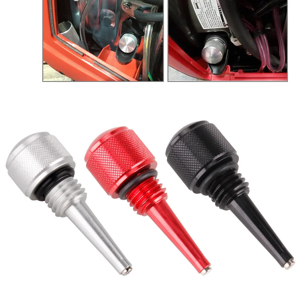 2 Pcs Magnetic Oil Dipstick 18x2.5mm Thread Size for Inverter Generators Aluminum Rust Resistant Red Dipsticks