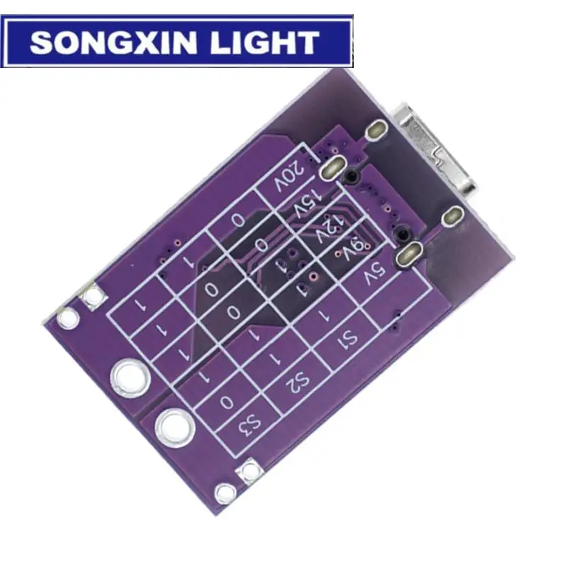 Neue Typ-C QC AFC PD2.0 PD3.0 zu DC Spoof Scam Schnelle Ladung Trigger Polling Detektor USB-PD Notebook netzteil Ändern Bord