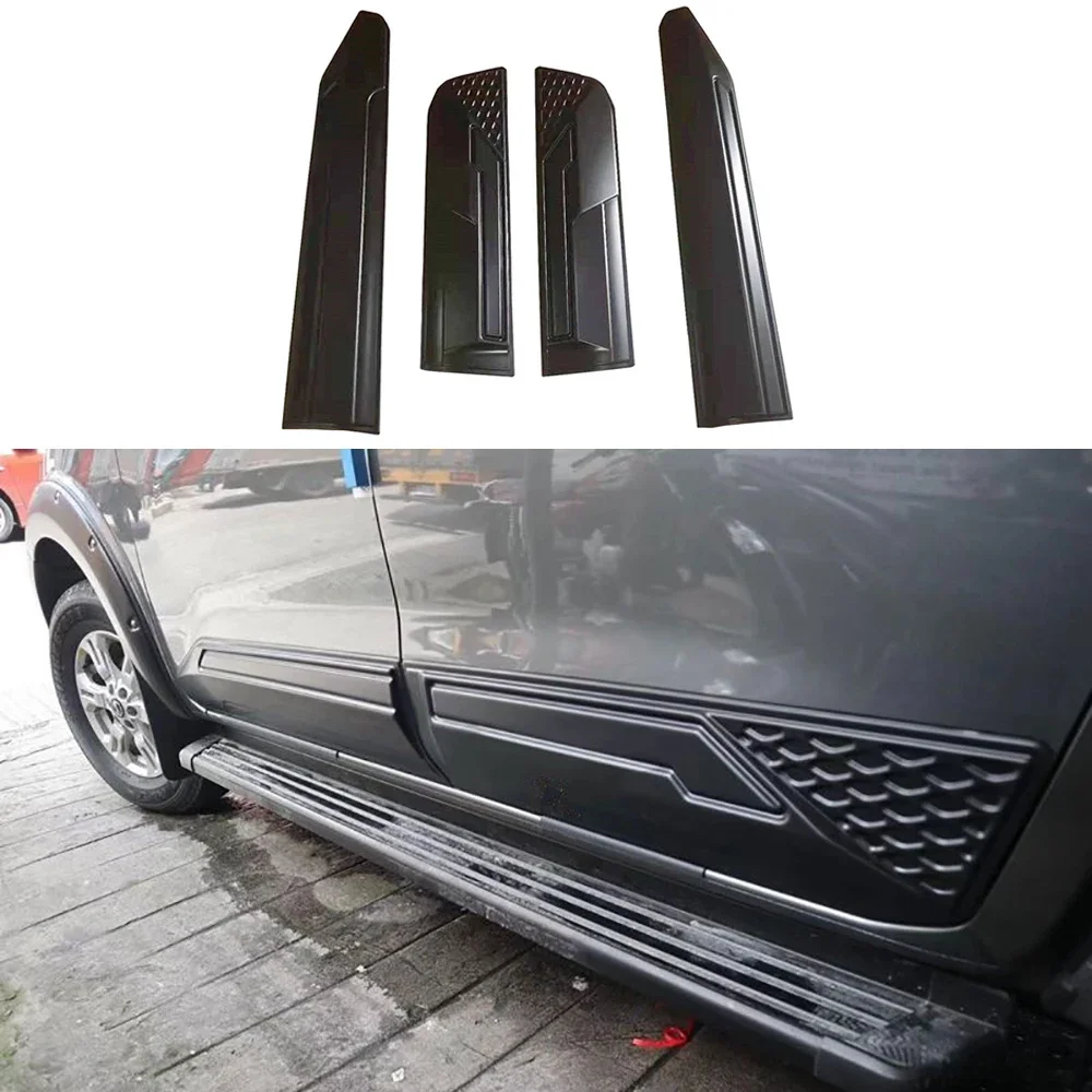 4x4 Auto Exterior Accessories Door Moulding Side Body Cladding Door Trim For Navara NP300 2016 2017 2018 2019 2020 2021