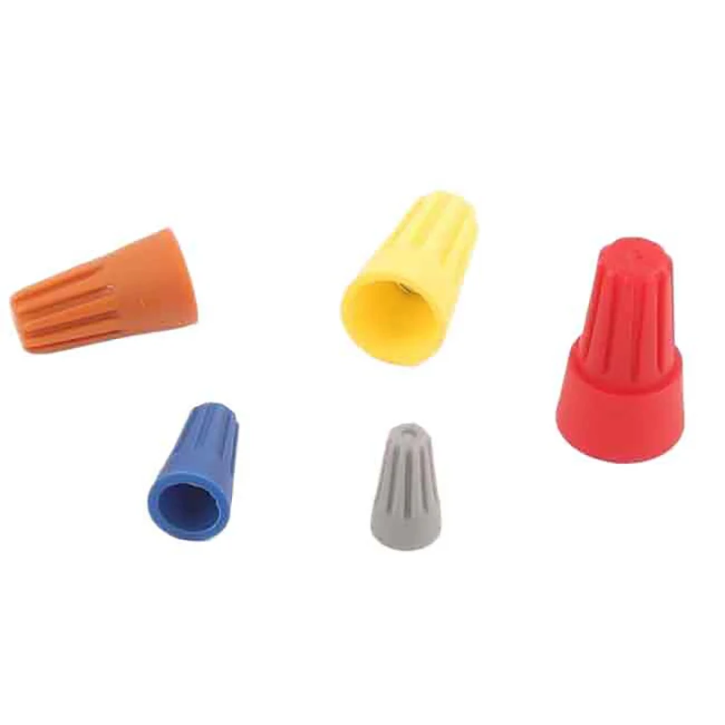 50pcs P1-P6 conector de fio rápido-terminal de crimpagem de torção elétrica isolada |   Ferramenta de emenda rotativa com tampa de extremidade de mola de porca