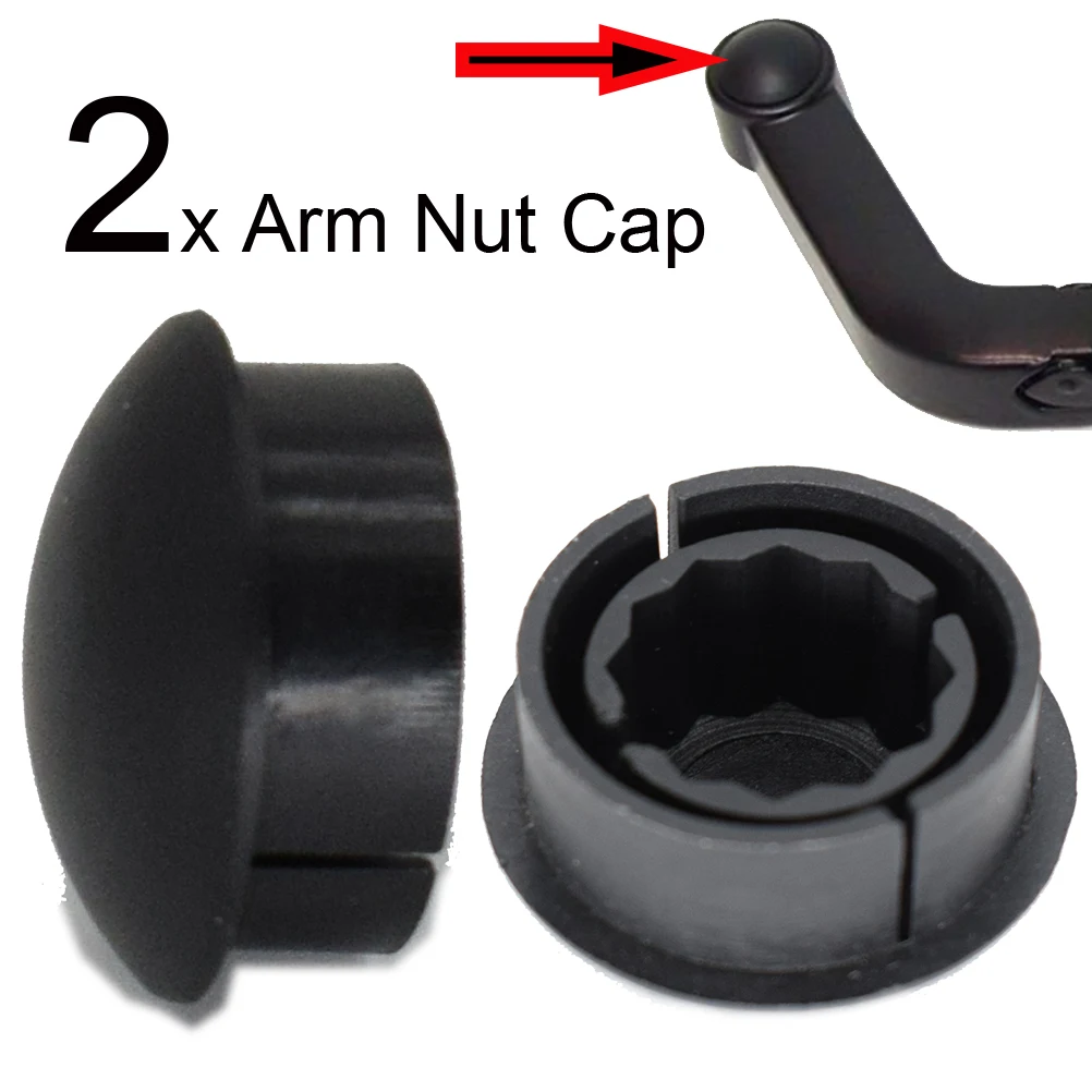 2PCS Front Rear Windscreen Wiper Arm Nut Cap Clips Antirust Cover For Land Rover Discovery 3 & 4 LR3 LR4 Range Rover Sport L320