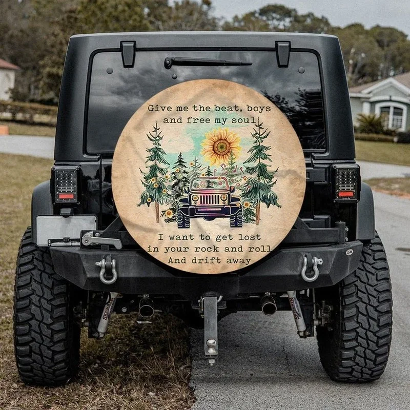 Camping Custom Gifts Tire Cover Universal Wheel Tire Cover for Trailer, RV, SUV, Truck