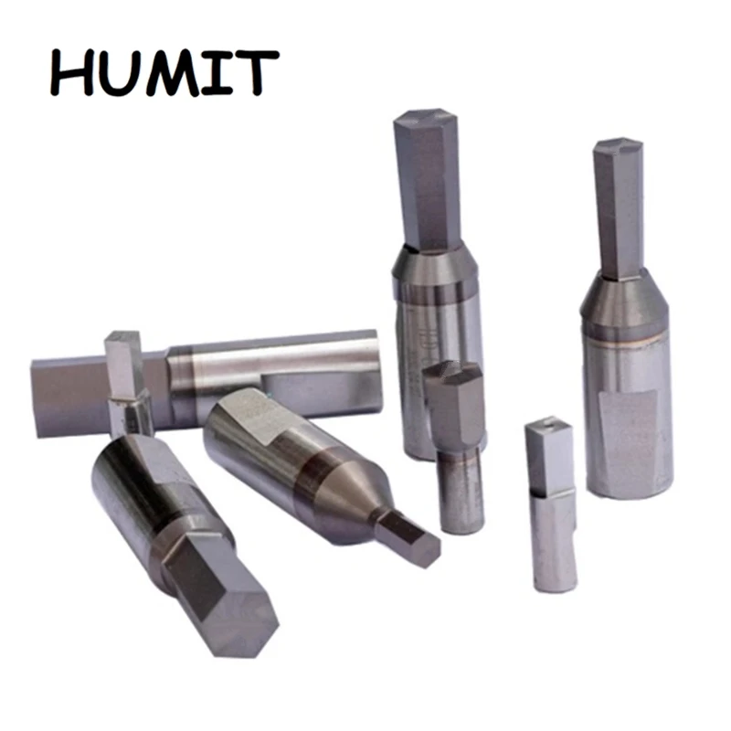 British System Hexagon Rotary Broach Punch Bit High Speed Steel With Coated Punching Tool HSS Coating Rotated Cutter Holder