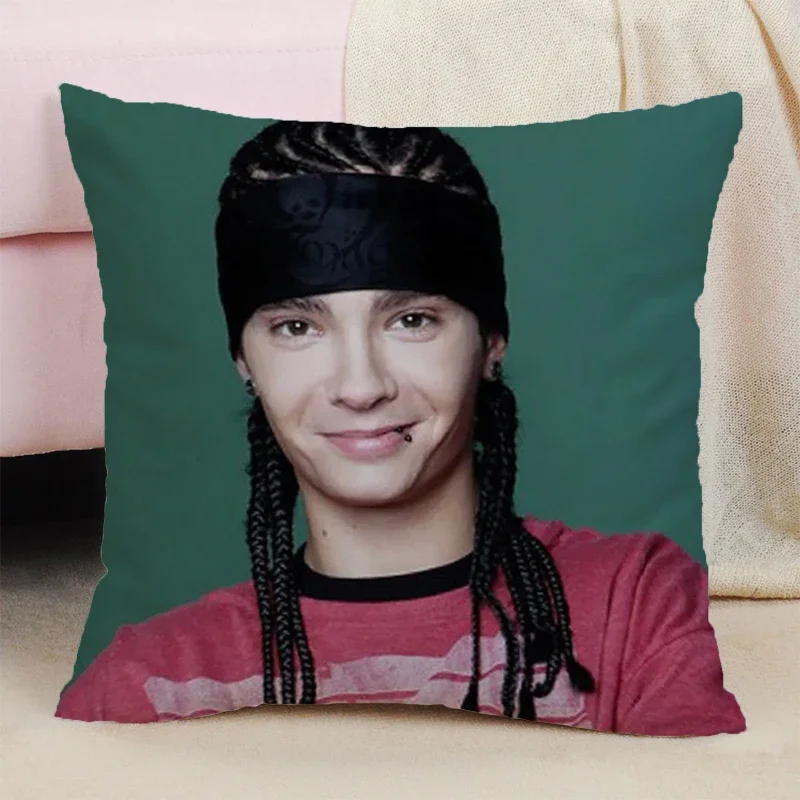 Tom Kaulitz Children\'s Decorative Cushions Cover for Sofa Double-sided Printing Body Pillow Child Pillowcase Decor 40x40 Pillows