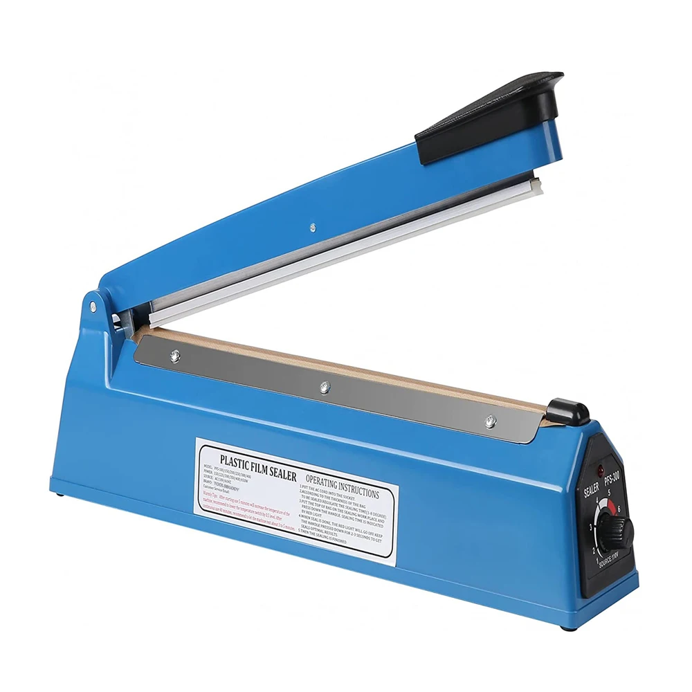 Manual Impulse Bags Heat Sealer 8 Inch Impulse Sealer Machine for Plastic Bags PE PP Bags