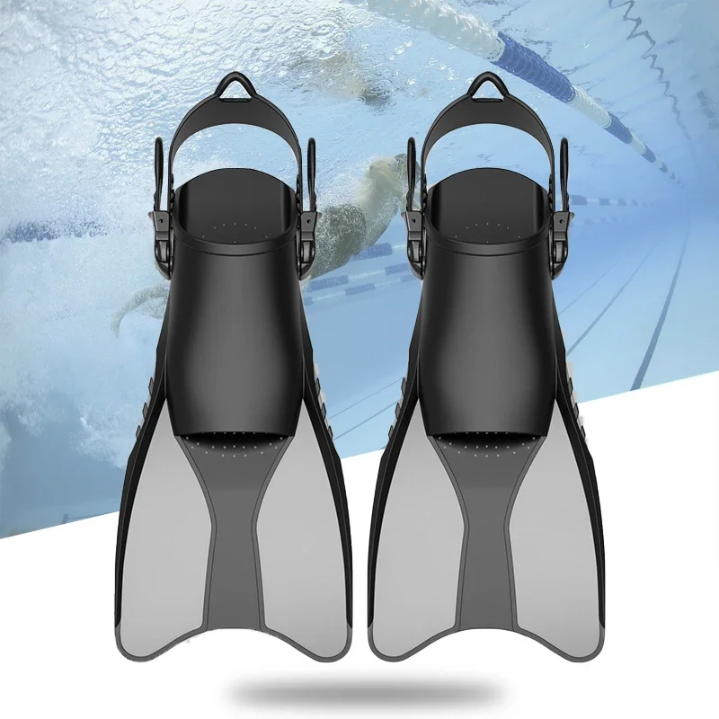 

Adjustable Strap Professional Swimming Fins/Diving Flippers for Men Women -Freediving,Scuba Snorkeling$Swim Training Gear