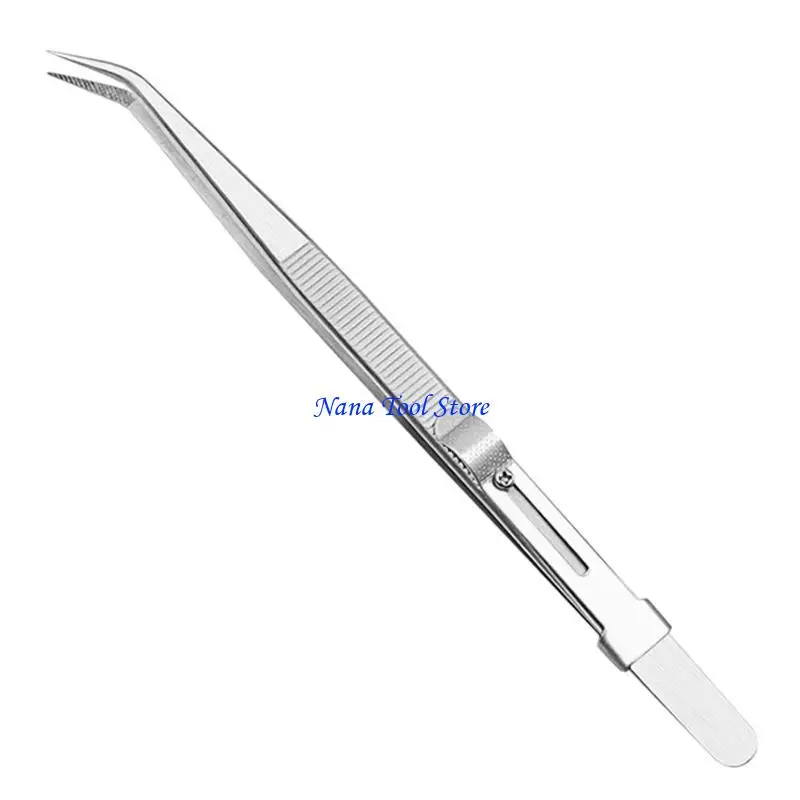31GJ 2 Pieces/set Stainless Steel Tweezers Jewelry Making Tool Diamond Pick up Tweezers for Gemstone DIY Crafting 2 Types