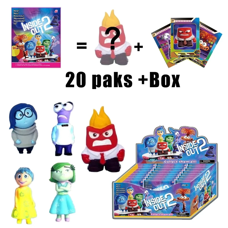 Disney Inside Out Kids Toy Figure Mystery Box Blind Box Toys Gifts for Fans Adults Figure Decorative Kids birthday Christmas Gi