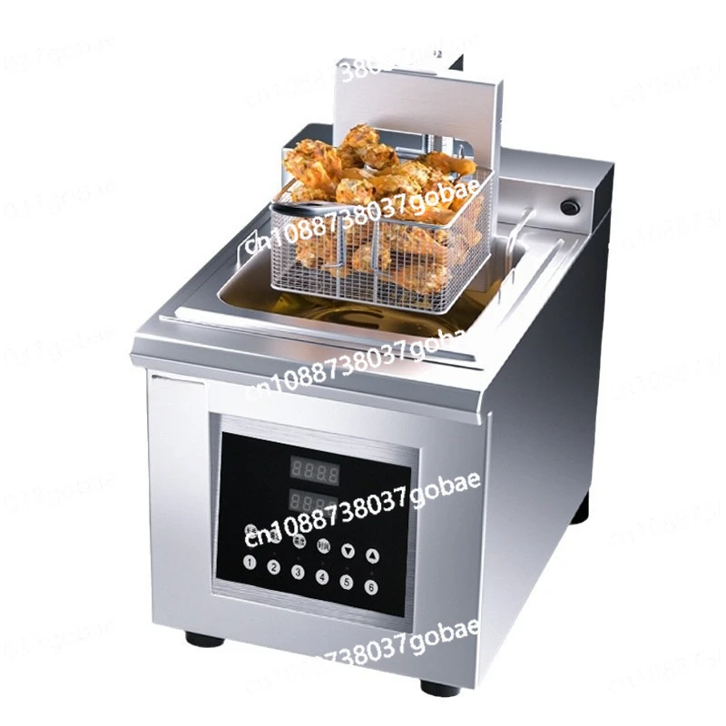 

Electric Fryer Commercial Automatic Lifting Fryer Single Double Cylinder Timing Desktop Chicken and Chip Machine