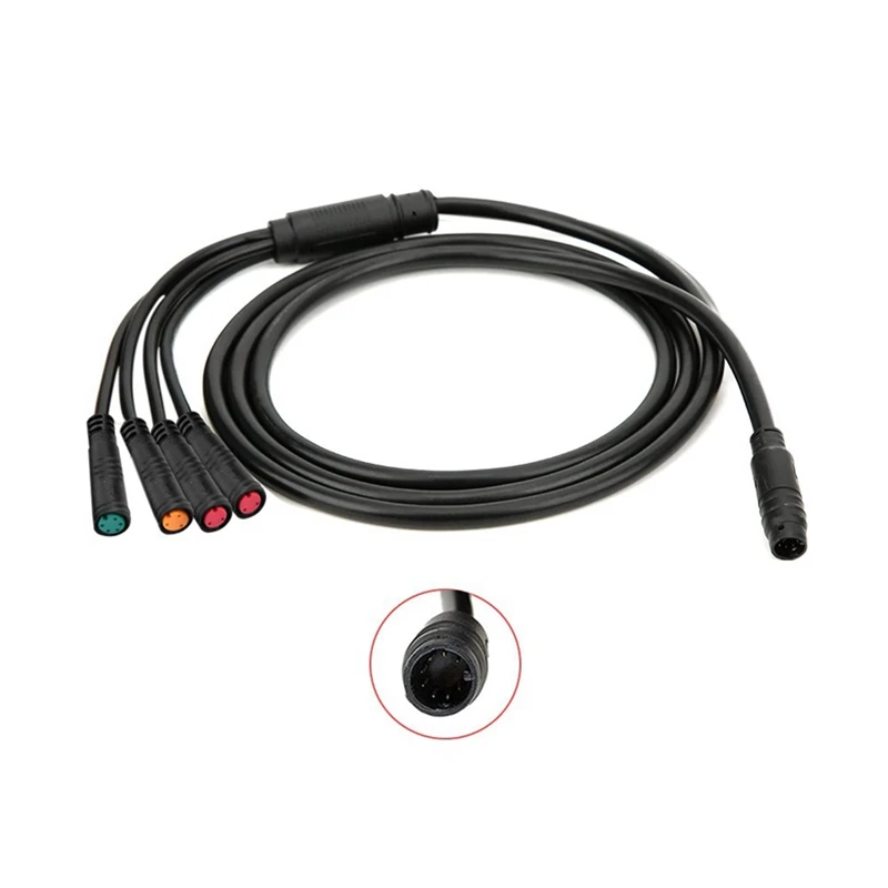 Waterproof 8Pin Main Cable For Electric Bike Controller Dashboard Connection Cable 2PIN+3PIN+5PIN For Some KT Controller