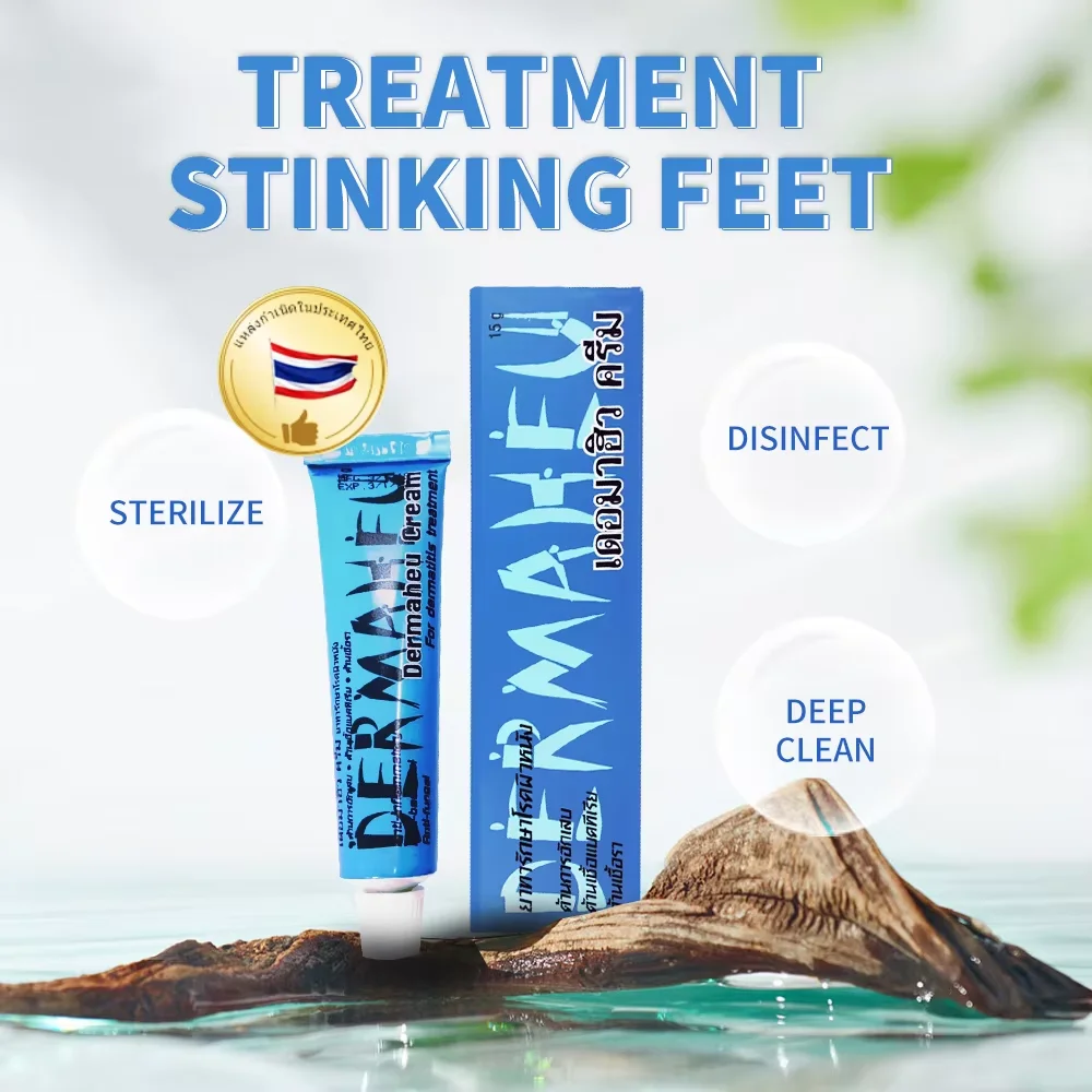 Dermaheu Foot Cream for Stinking Feet - Relieve Fungal, Sterilize & Deep Clean Foot Care, Relieve Foot Odor & Itching