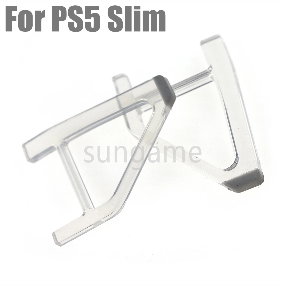 1pair Mini Stand For PS5 Slim Horizontal Triangle Bracket Desktop Placement Stand For PlayStation 5 Slim
