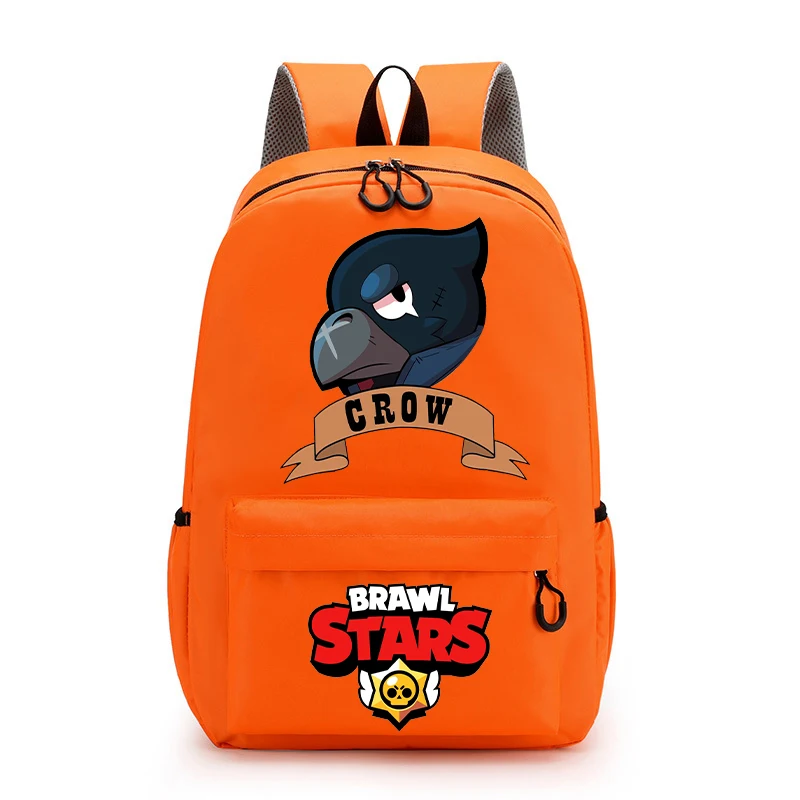 Mochila con estampado de dibujos animados para niños, mochilas escolares de gran capacidad, suministros escolares para niños, Leon Spike Crow