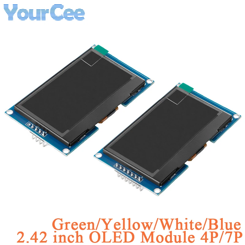 2,4-calowy moduł wyświetlacza LCD OLED 2,42" SSD1309 128*64 128x64 4Pin 7Pin SPI/IIC