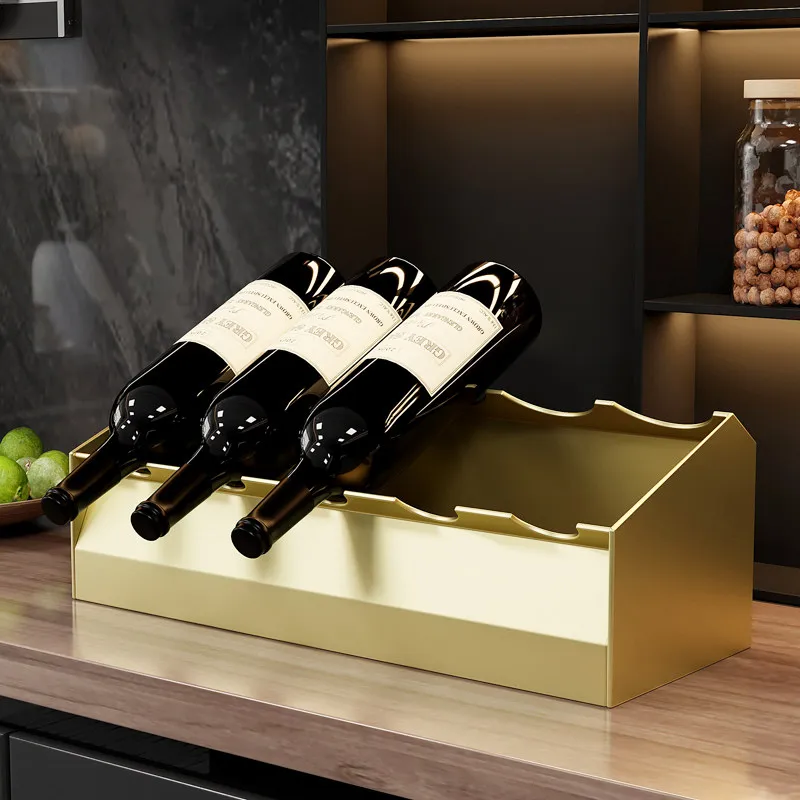 Light luxury red wine shelf ornament simple household inverted wine cabinet shelf creative wine bottle holder display stand