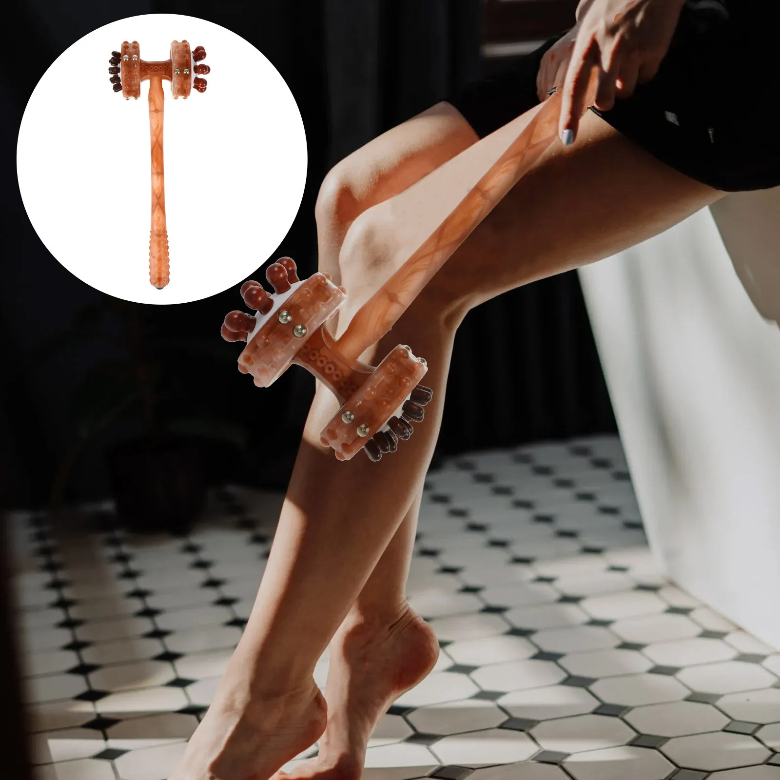 

Massage Hammer Premium Manual Massager For Body Neck Back Legs Feet Handheld Knocking Tool Ball Design Smooth