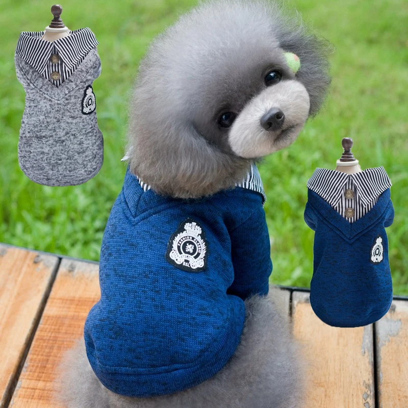 Lovely New Pattern Pet Dog Warm Fall And Winter Dog Clothes Fleece Clothing Poodle Feet Of High-quality Stand-up Collar