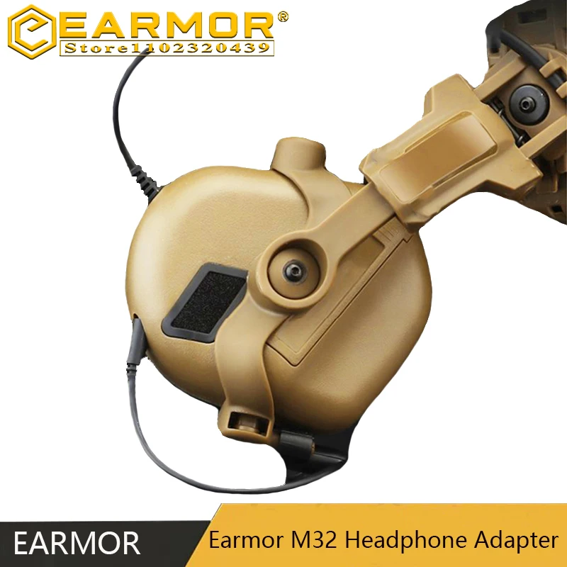 Tactical Headphone Mount EARMOR M32 Rail Mount Bracket Quick Helmet Rail Mount Adapter Suspension Headphone Mount