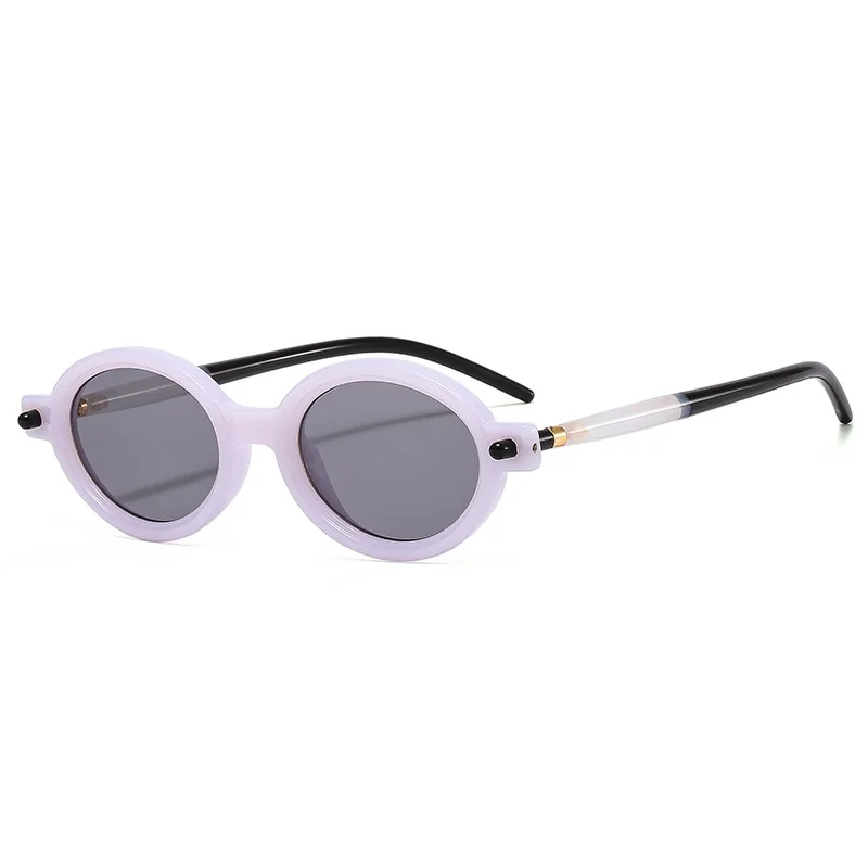 Gafas De Sol redondas Vintage para Hombre y mujer, lentes De Sol De diseñador De marca De lujo, UV400, ovaladas De alta calidad