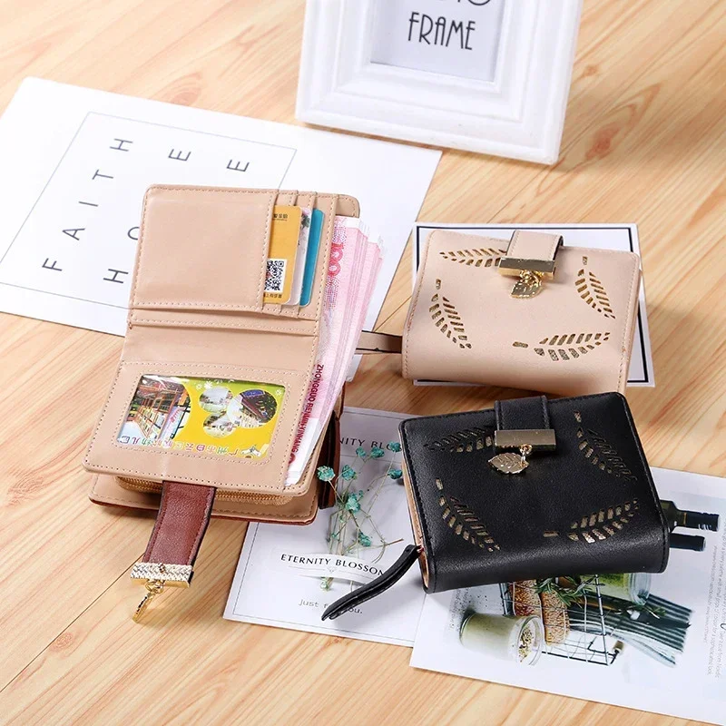 Fashion Women\'s Wallets Mini Coins Bag Short Purses for Women Cards Holder Wallet Luxury Fold Billfold Carteras Para Mujer