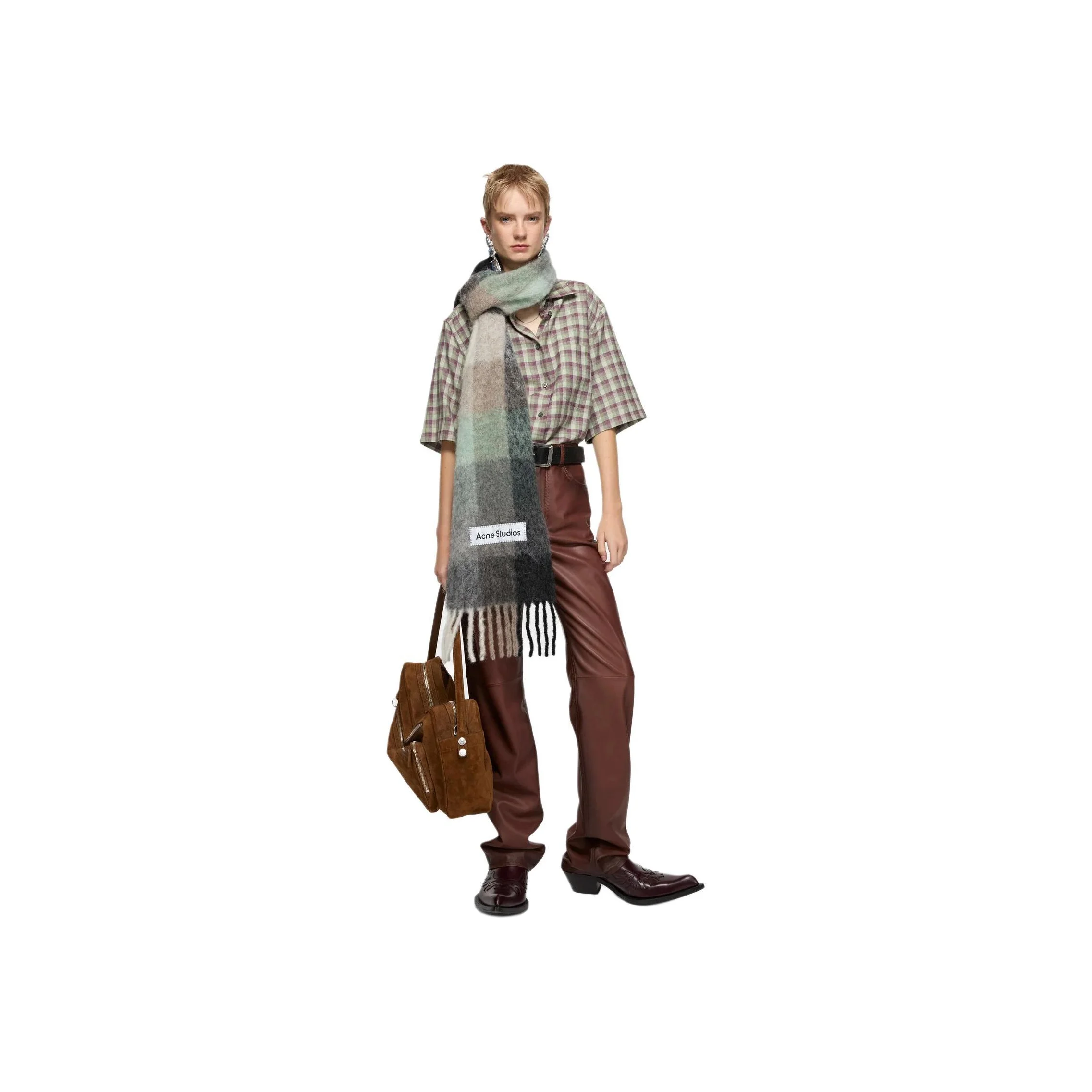 Immagine 7: Sciarpa Multi Check Acne Studios CA0084-BO8