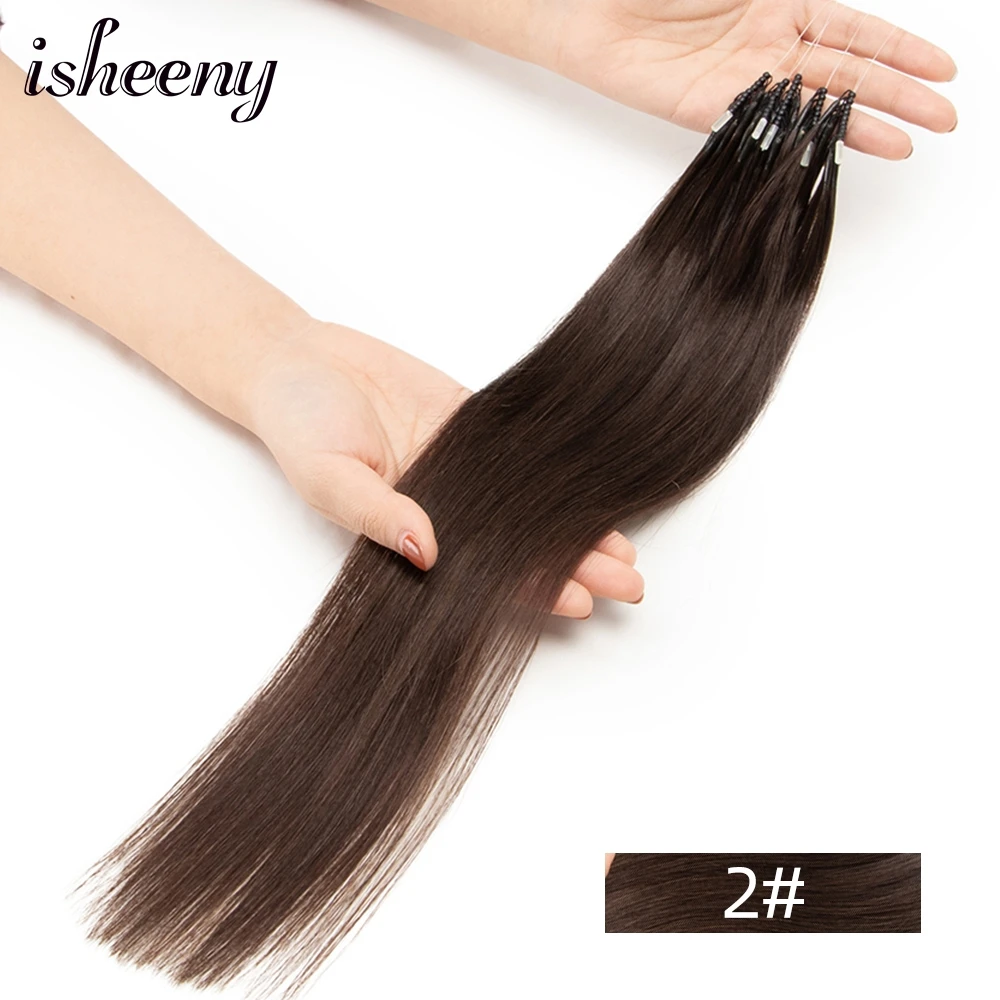 Isheeny 8D 人毛エクステンションブロンド 12 