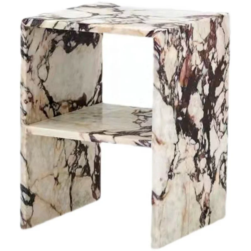 Nordic Marble Coffee Table Living Room Furniture Set Modern Luxury Polished Marble Villa Indoor Use Marble