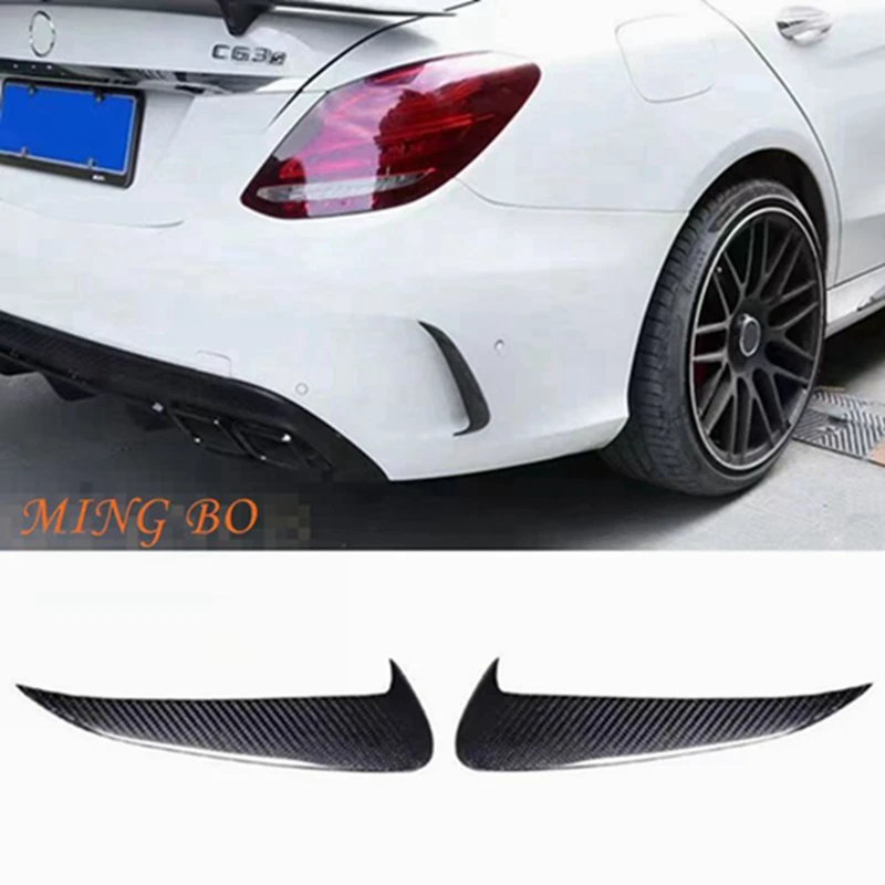 

FOR Mercedes Benz C-Class W205 4-door C43 C63 AMG 2014 2015 2016-2019 Carbon Fiber Rear Side Front Air Outlet Diffuser Spoiler