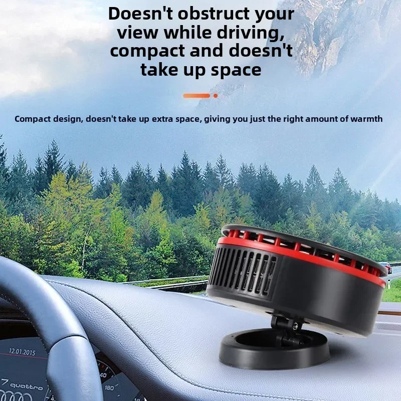 

Портативный автомобильный обогреватель 12В, компактный, для зимы, быстрый нагрев, размораживание, удаление запотевания, двойное назначение