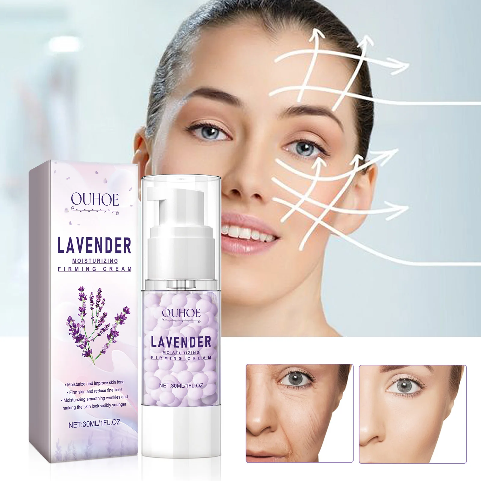 

Lavender Firming Cream – Hydrating, Lifting, Moisturizing for OUHOE