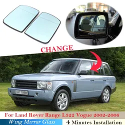 Per Land Rover Range Rover L322 Vogue 2002 - 2006 Auto Riscaldata Specchietto Laterale Elettrico Ala di Vetro Vista Posteriore Retrovisore di Ricambio Blu