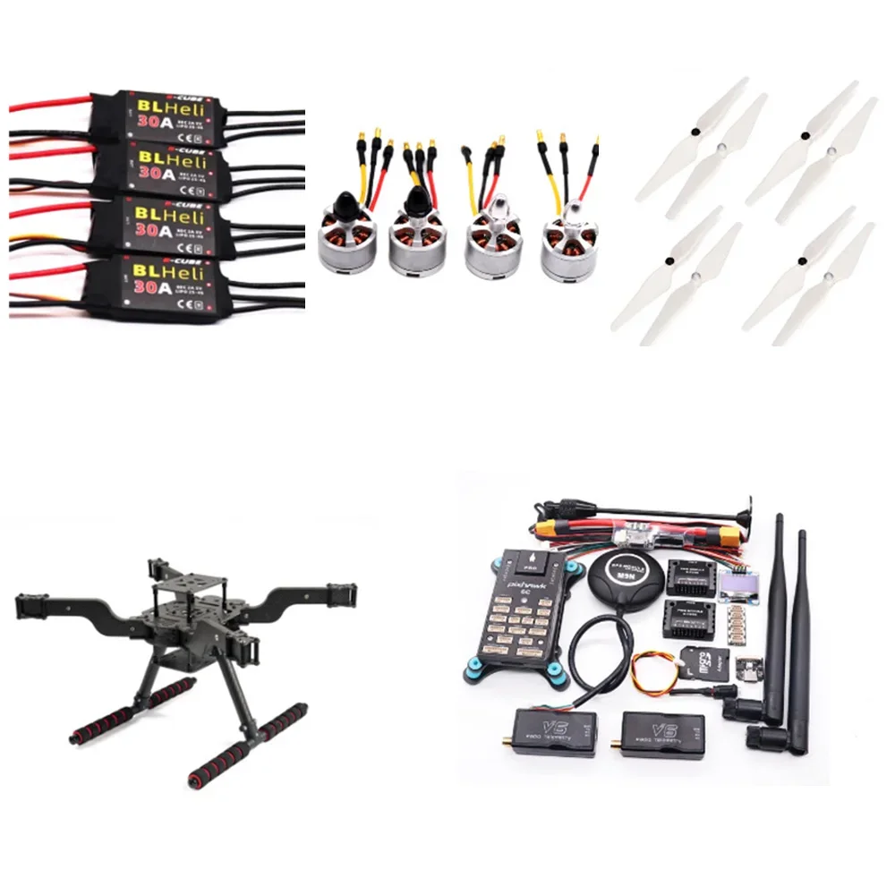 

B-CUBE FLY350 Intelligent Drone Platform: Pixhawk 6C M9N & Ardupilot with BLHeli 30A ESC & 2212 Motor