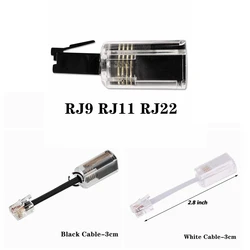 Organisers Office Telephone RJ9 RJ11 RJ22 Cable Detangler Handle 360 Degree Rotating Anti Winding Swivel Wireless Wired Extended