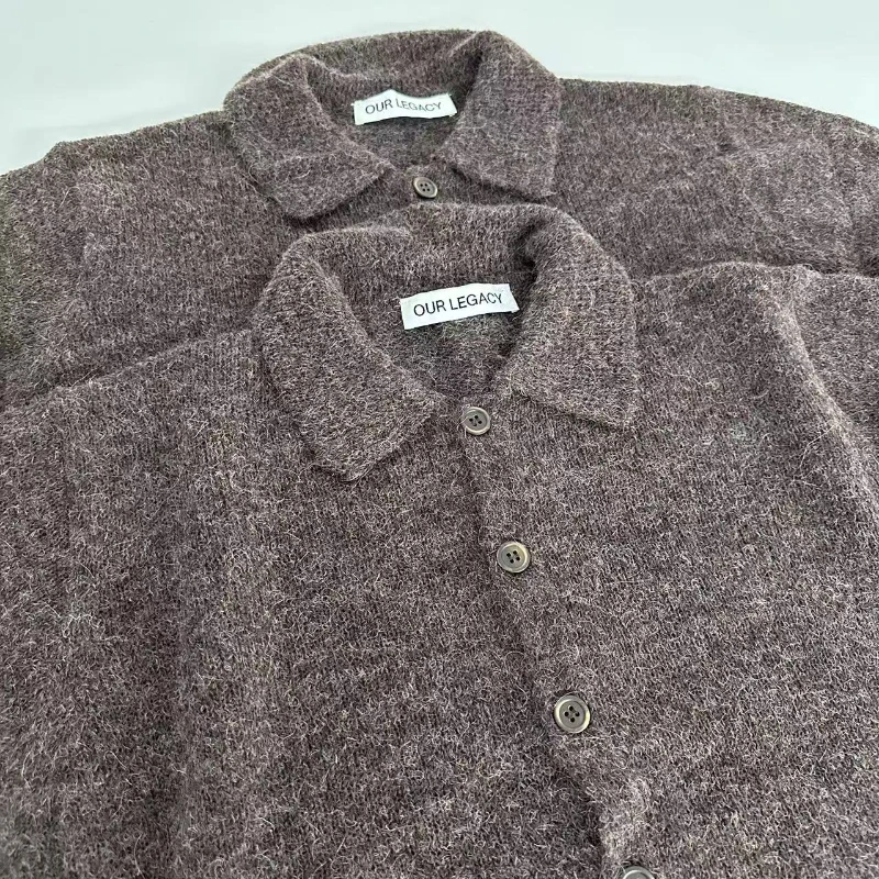 High Street Our Legacy Uomo Comodo maglione maschile Maglioni casual Uomo Moda Cardigan Abbigliamento da uomo