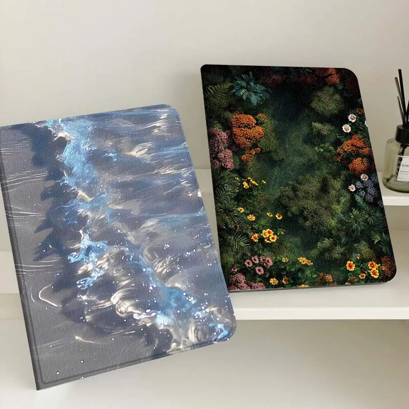 

Blue Water Ripple Shine Tablet Case For Samsung Tab Galaxy S6 S11 A A7 A8 A9 A11 10.1 10.4 10.5 Plus Lite Gift