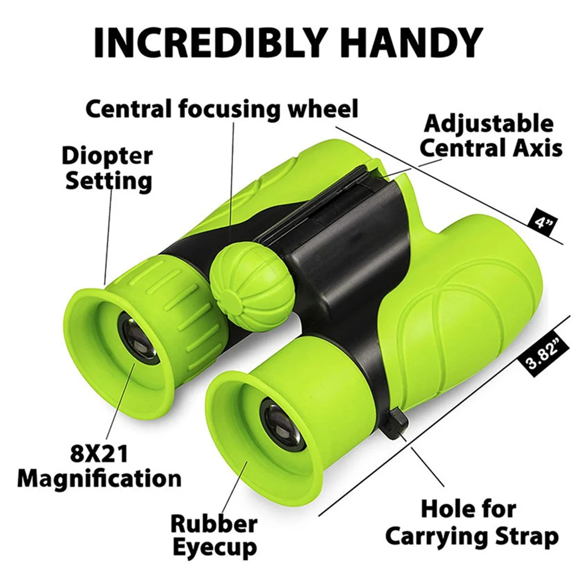 새로운 어린이 쌍안경 8X21 조류 관찰, 캠핑, 여행, 게임, 쌍안경 어린이 장난감에 적합한 소형 망원경