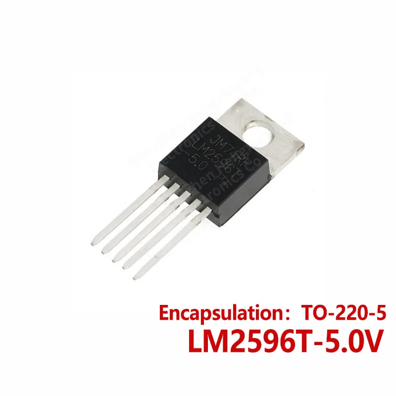 10PCS LM2596T-3.3V LM2596T-5.0V LM2596T-12V LM2596T-ADJ In-line TO-220-5 voltage regulator and buck