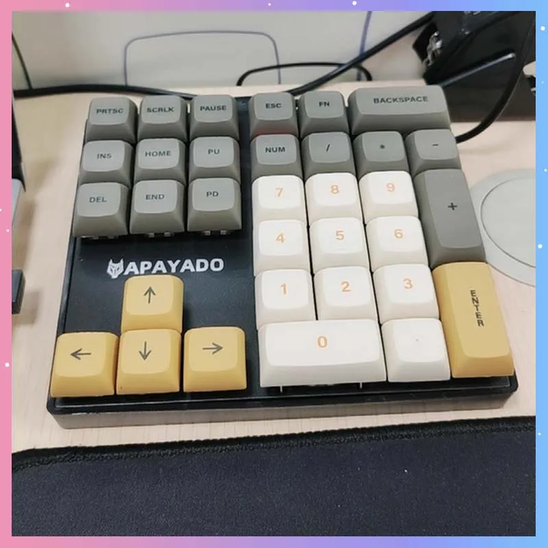 

Проводная механическая цифровая клавиатура K33, 33 клавиши Type-c, синий/красный переключатель, внешний ноутбук, финансовый кассир, клавиатура для финансового учета