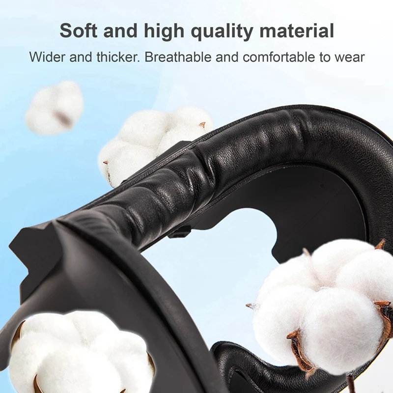 For Oculus Quest 3 Face Mask VR Glasses Upgraded Air Circulation PU Leather Mask Sweatproof And Breathable With Ice Silk