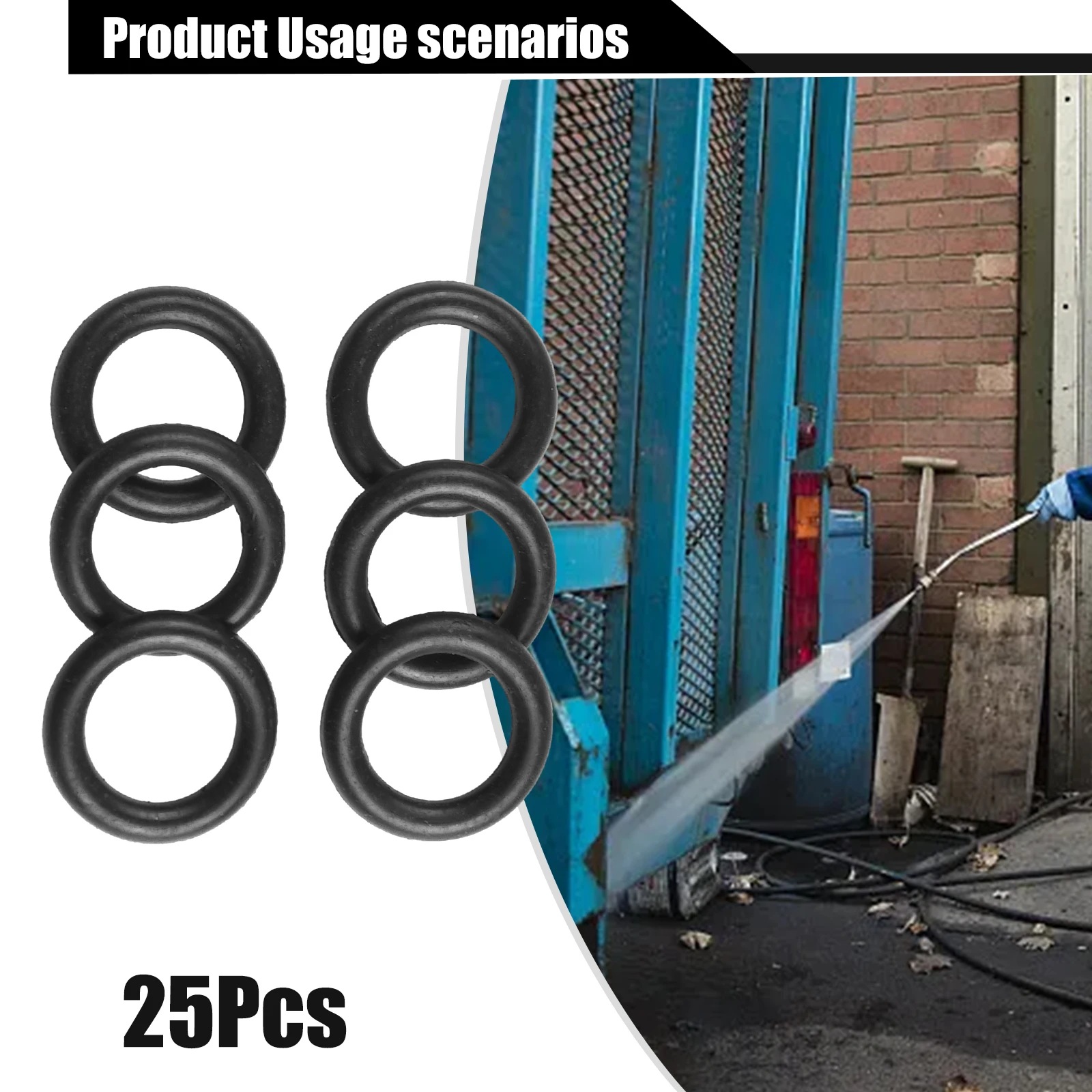 

Dependable Performance 25 Pcs 1/4 Inch O rings for High Pressure Washer Joints Prevent Leaks and Enhance Efficiency