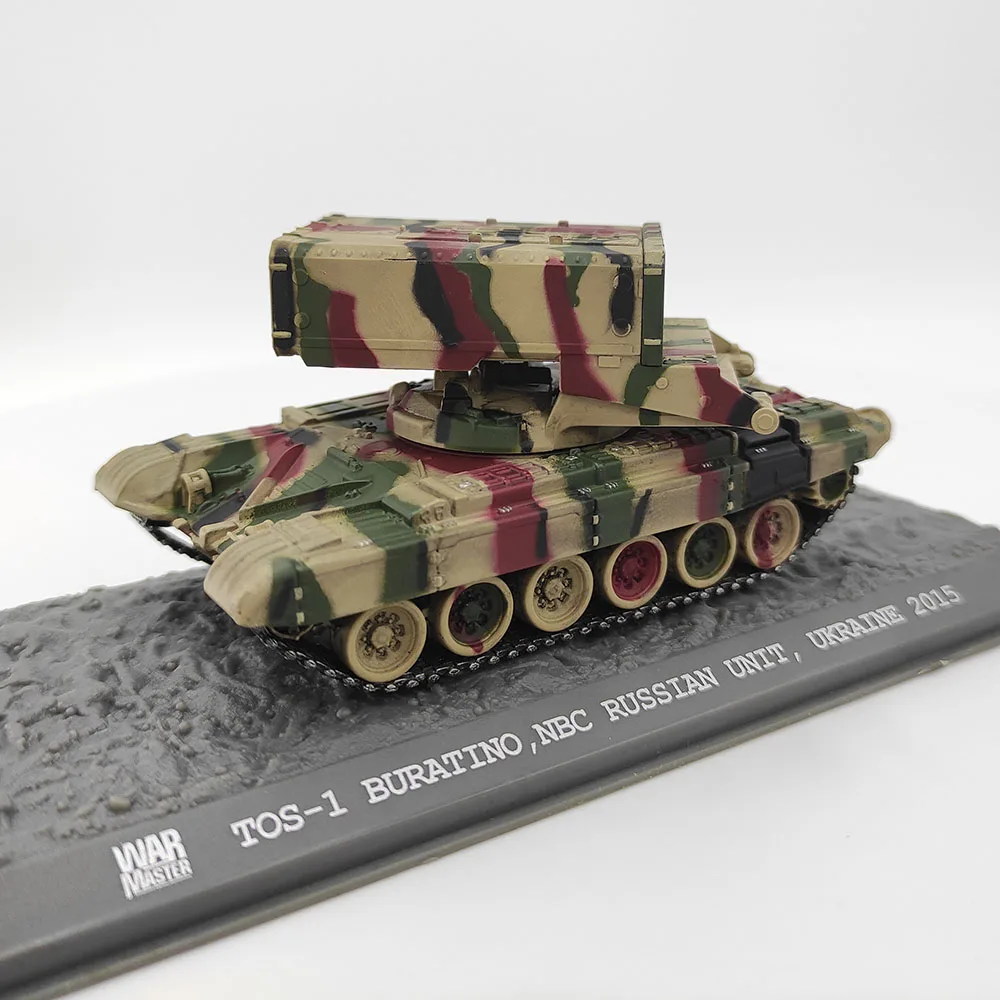 دييكاست سوليدو 1:72 مقياس TOS-1 ضوء درع قاذفة الصواريخ خزان سبيكة نموذج تحصيل لعبة هدية تذكارية العرض