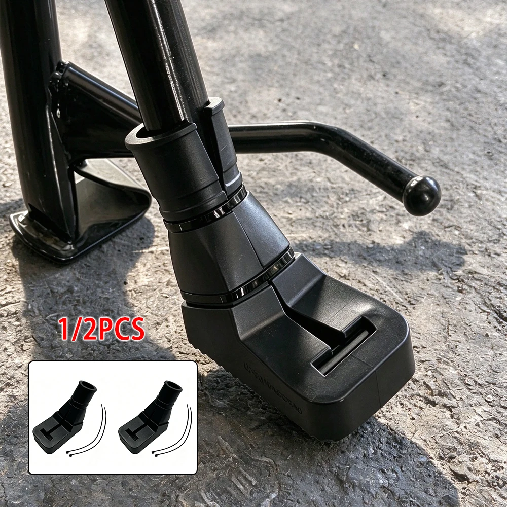 6 Colors Motorcycle Stand Pad Kickstand Rubber Support Plate Outdoor Parking Motorbike Foot Side Stand Base Kickstand Holder Pad