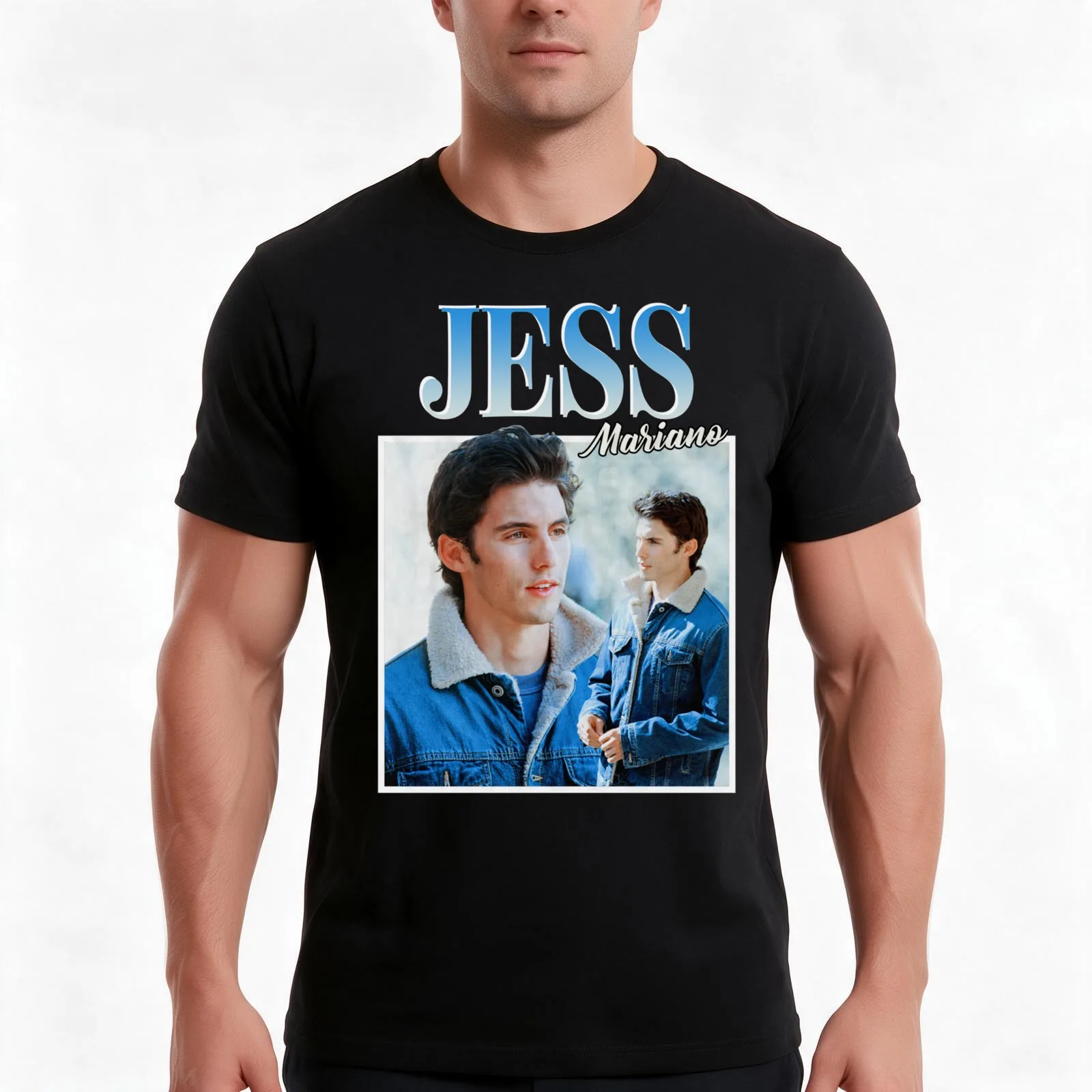 Jess Tee Vitage Retro Style T-Shirt Summer Casual Cotton Tee, Unisex Men Women