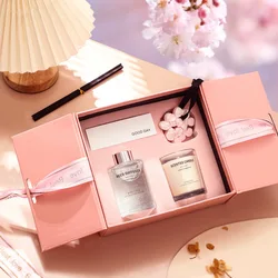 Sakura Aromatherapy Essential Oil Candle Gift Box Set Wardrobe Fragrance Hanging Fragrance Essential Oil