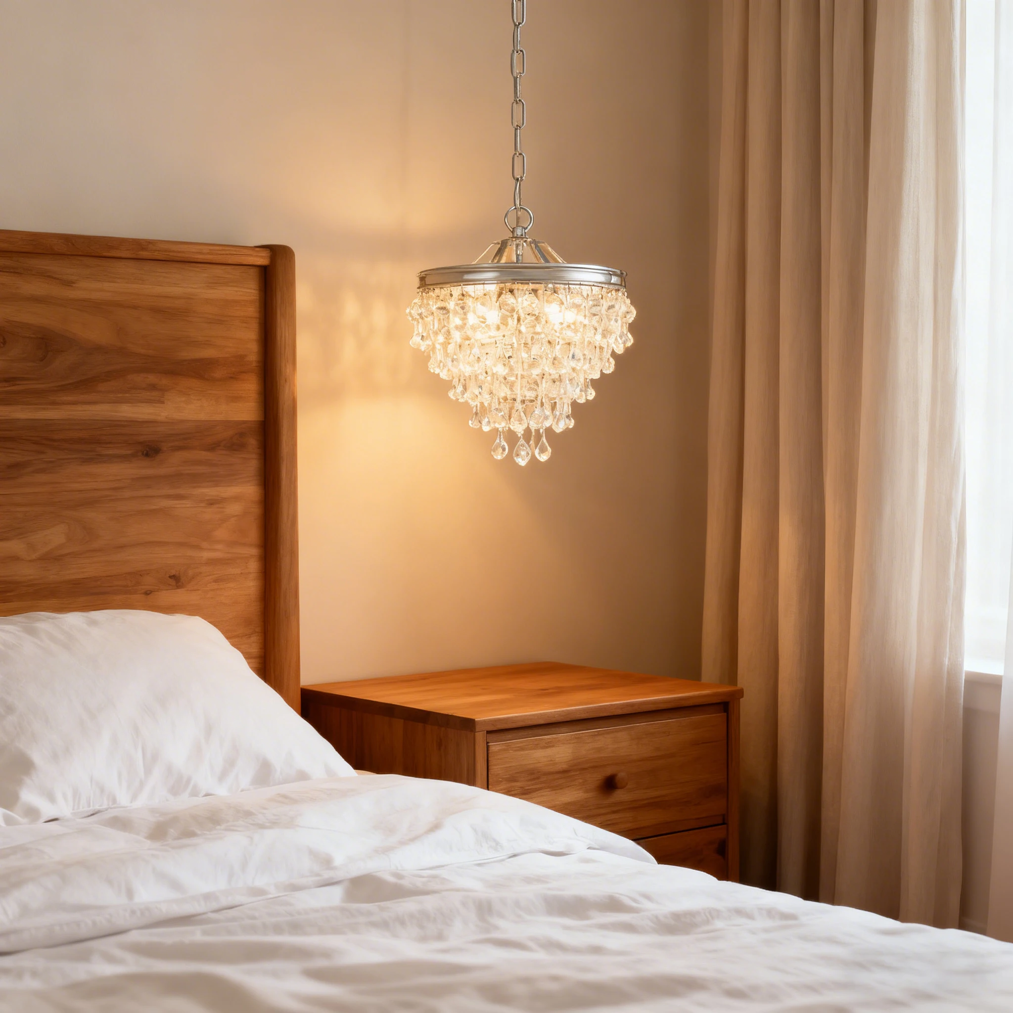 

BOSSEN Modern Nordic Pendant Lamp Tear Drop Glass Metal Ceiling Light Luster Dimmable for Living Room Hotel 2025 New Bedside La